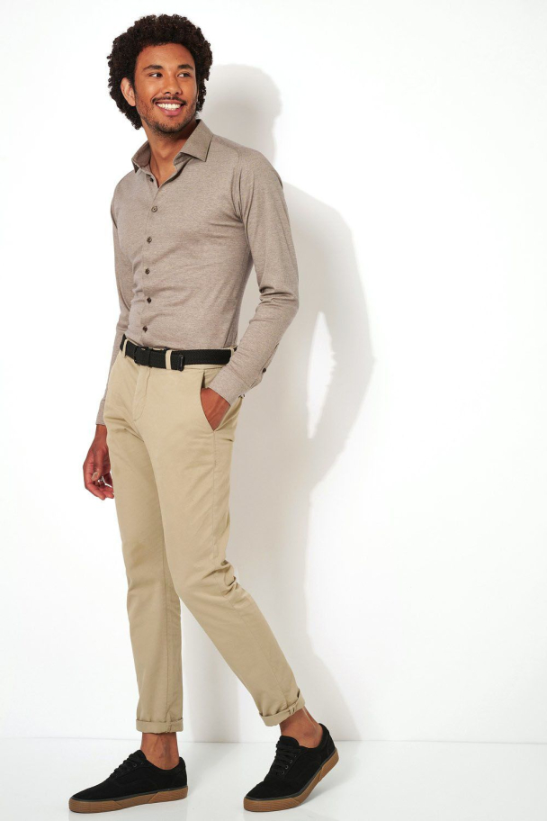 Casual Kent skjorte, brun - Image 2