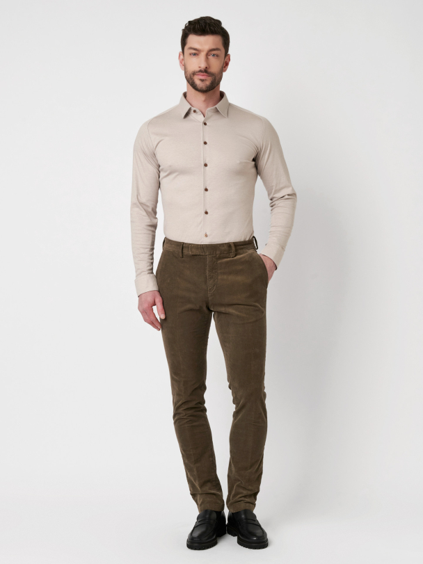 Casual Kent skjorte, sand - Image 3
