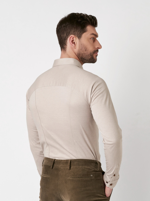 Casual Kent skjorte, sand - Image 4