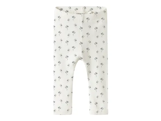 Gayo Slim Legging, Coconut Milk/Bell Flower - Lil' Atelier