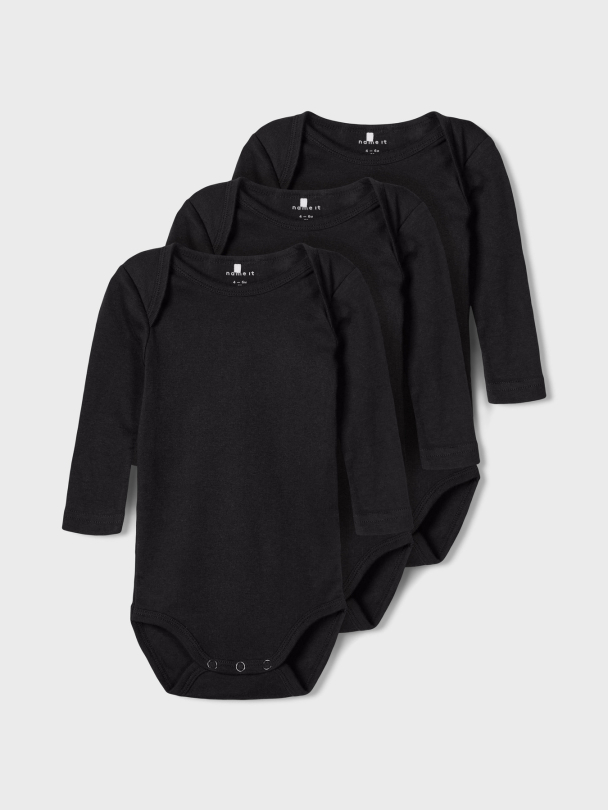 NBNBODY 3P LS SOLID BLACK 3 NOOS - Image 1