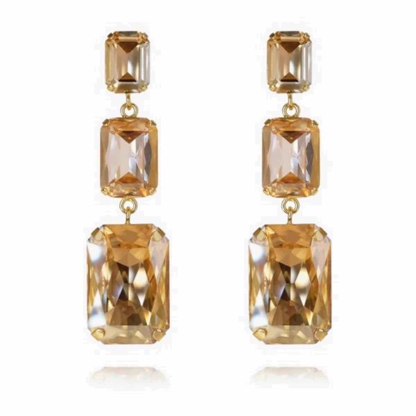 Alexa Long Earrings - Gold/Golden Combo 