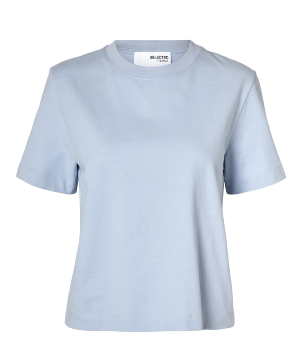 Essential Boxy Tee - Cashmere Blue 