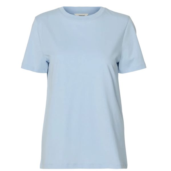 Essential O-Neck Tee - Cashmere Blue  