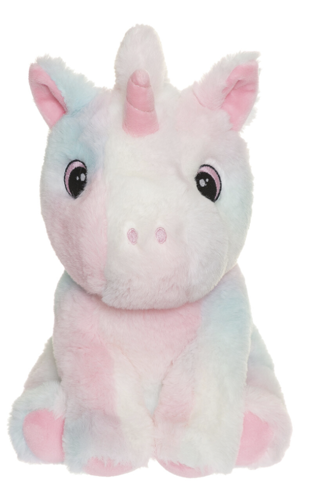 Enhjørning regnbuefarget 26 cm rosa