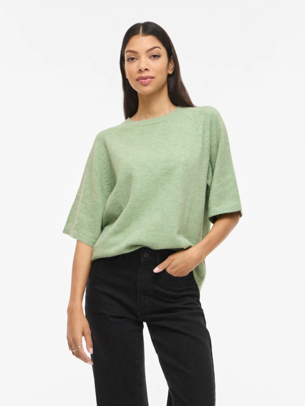 VILIGA 2/4 O-NECK KNIT TOP – NOOS - Image 2