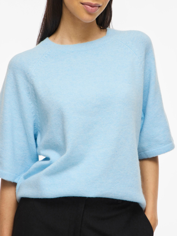 VILIGA 2/4 O-NECK KNIT TOP – NOOS - Image 4