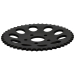 Rear sprocket, black. 48t