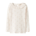 Rachello Ria Slim Top, Coconut Milk / Flower - Lil' Atelier