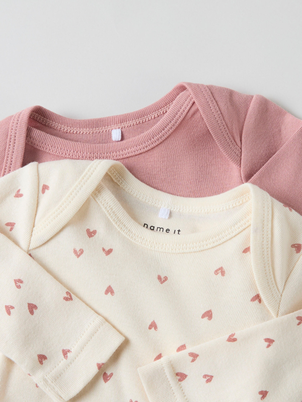 NBFBODY 2P LS BUTTERCREAM HEARTS NOOS - Image 4