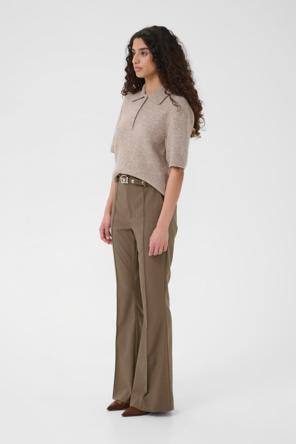 Paula Flared Pants - Dark Timberwolf  - Image 2