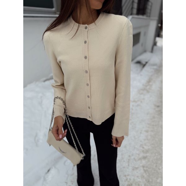 Elena Knit Cardigan - Birch 