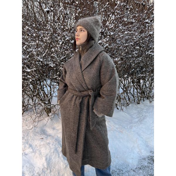 Ida 7/8 Sleeve Wool Coat
