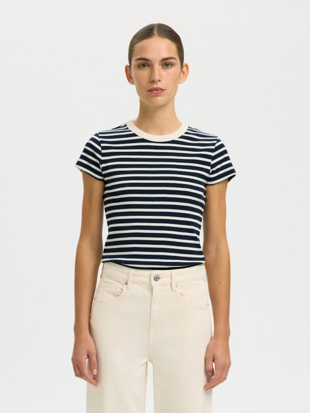 Milly Tee - Dark Sapphire/Egret - Image 2