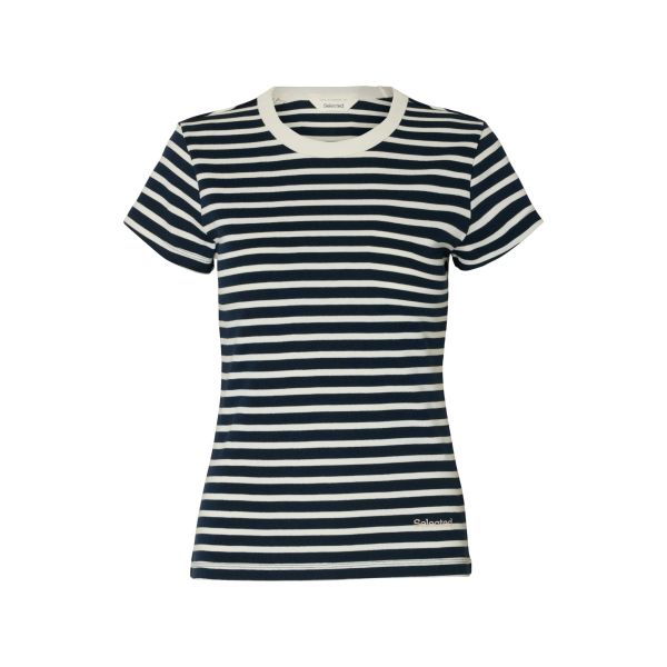 Milly Tee - Dark Sapphire/Egret