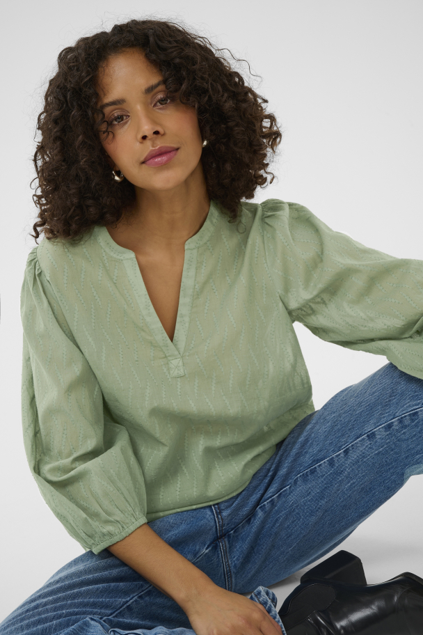 KAgabriela Bluse Grønn - Image 1