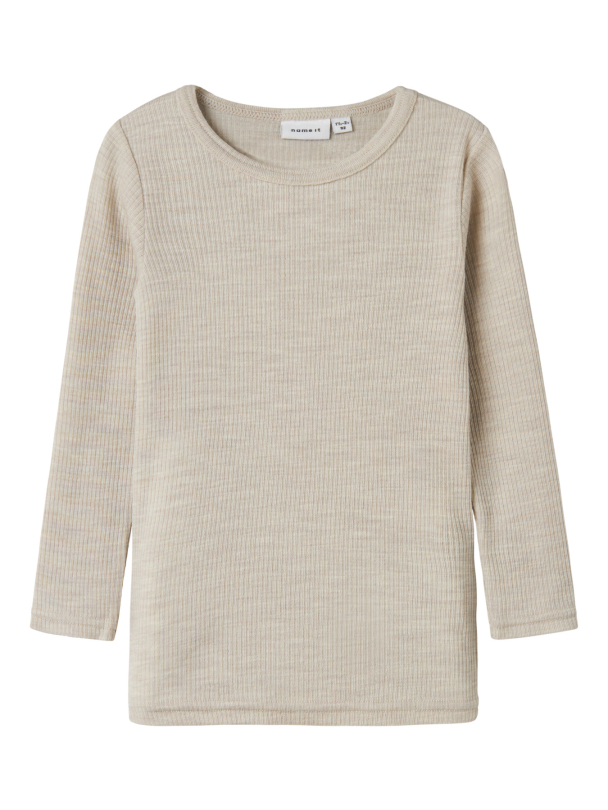 NMNWAX WOOL RIB LS TOP NOOS - Image 1