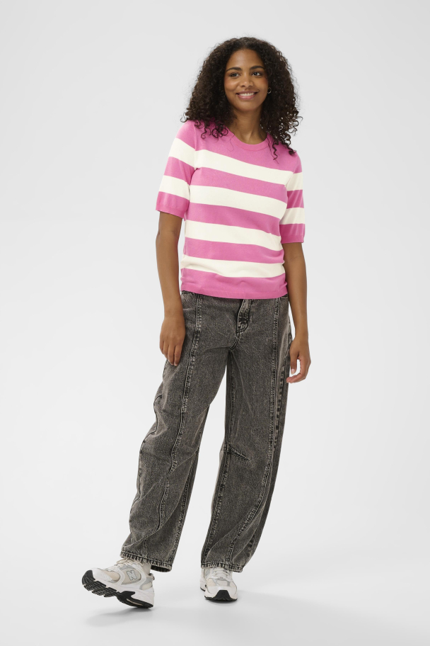 KAlizza Striped Topp Rosa/hvit - Image 2