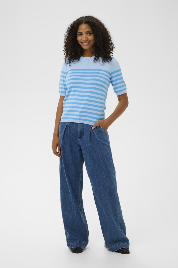 KAlizza Striped Topp Lys Blå - Image 2