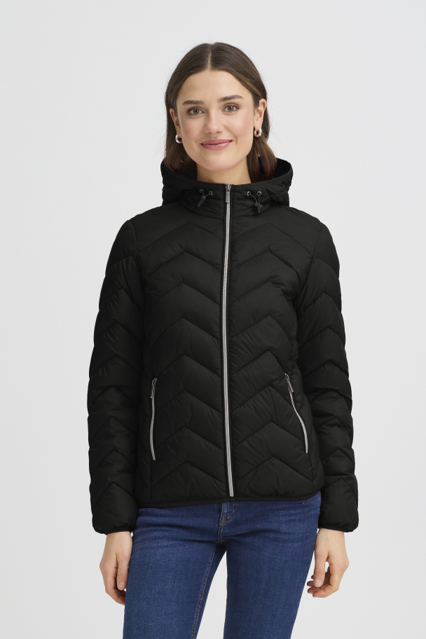 FRbapadding Vattert Jakke Svart - Image 1