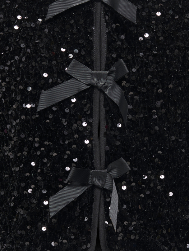 KOGANIKA SEQUINS LS BOW TOP CS WVN - Image 3