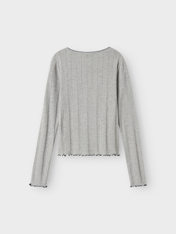 NLFNAMEL LS SHORT DEEP NECK TOP - Image 2