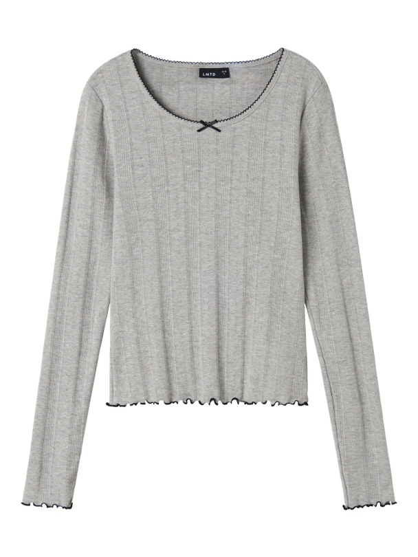 NLFNAMEL LS SHORT DEEP NECK TOP - Image 1