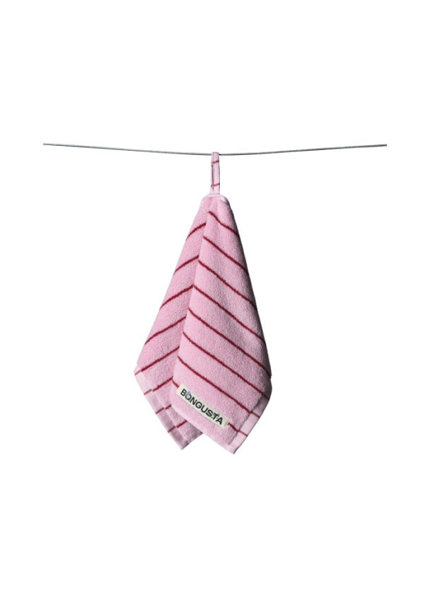 Håndkle Naram i fargen rosa og rød  30x50cm