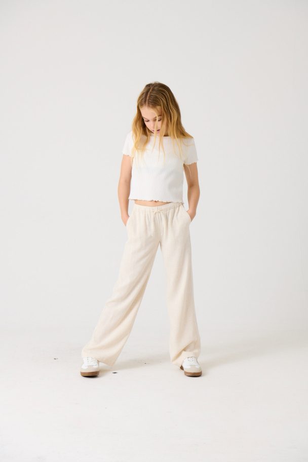 KOGSIESTA PULL-UP LINEN BLEND PNT NOOS - Image 4