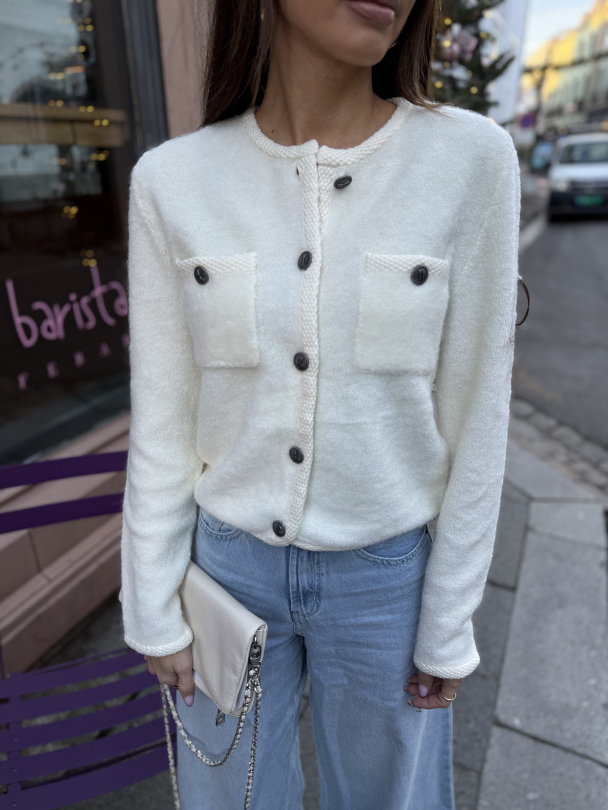 Curie Cardigan - Egret - Image 1