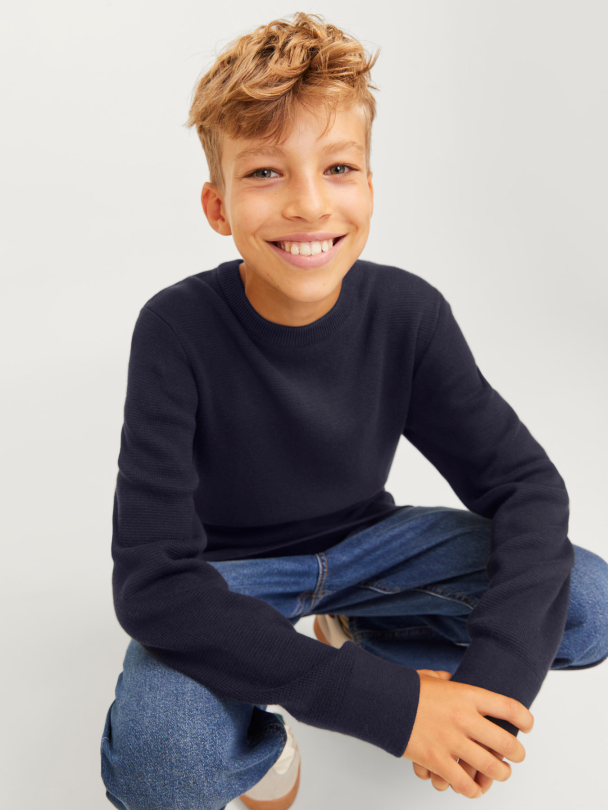 JPRBLAMILANO STITCH KNIT CREW NECK JNR - Image 3