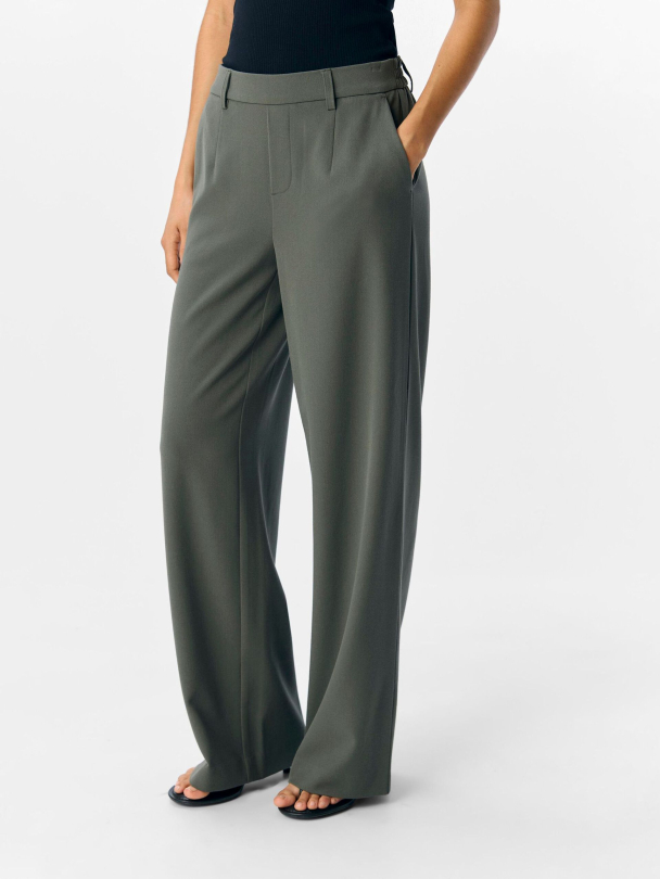 OBJLisa wide pant, grønn - Image 1