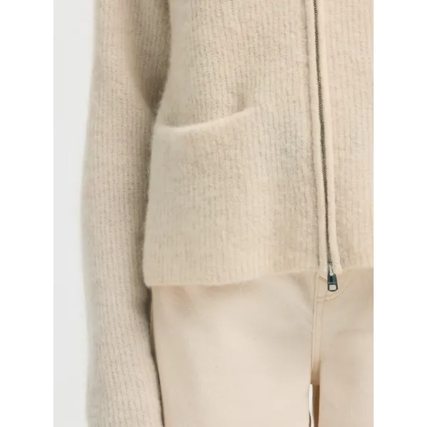 Sia Ras Short Cardigan Birch
