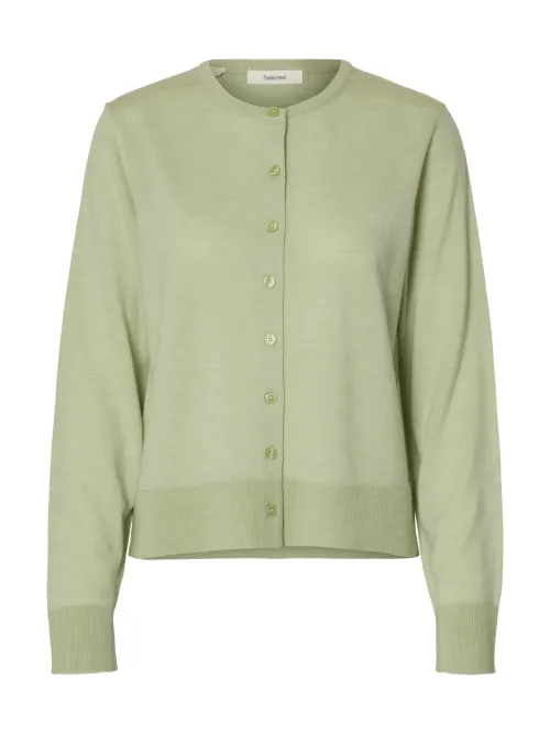 Thea Knit Wool Cardigan Lint