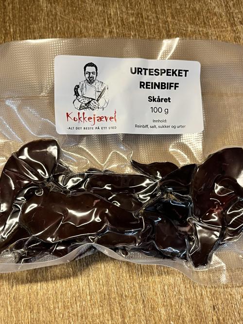 Urtespeket reinbiff SKÅRET 100 g