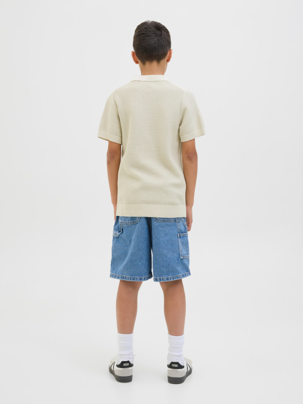JWHCEASTON KNIT SPLIT NECK SS JNR - Image 3