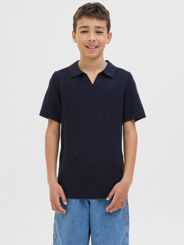 JWHCEASTON KNIT SPLIT NECK SS JNR - Image 5