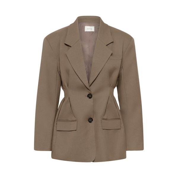 Paula Waist Blazer - Dark Timberwolf