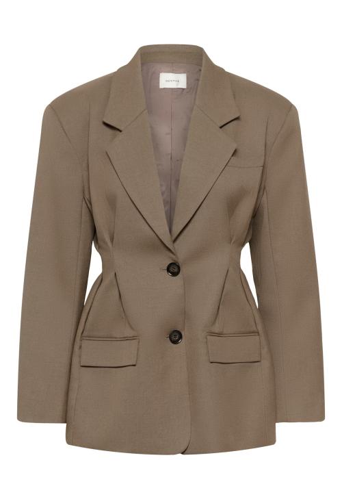 Paula Waist Blazer - Dark Timberwolf