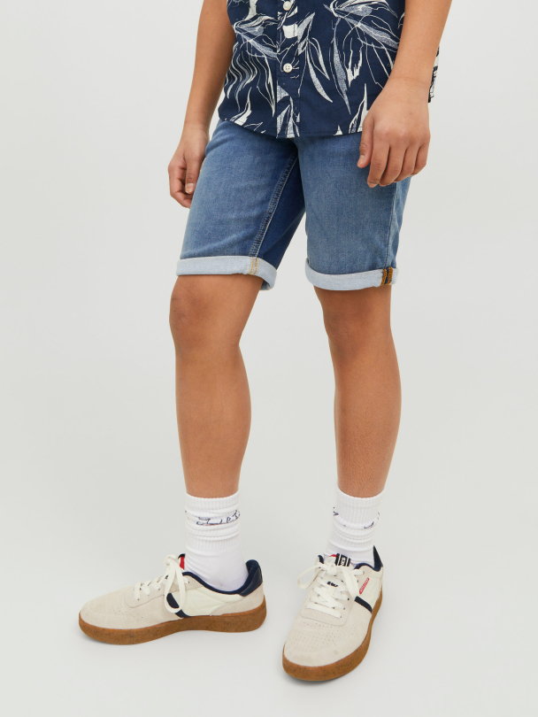 JJIRICK JJIORG SHORTS GE 623 I.K SN JNR BLUE DENIM - Image 3