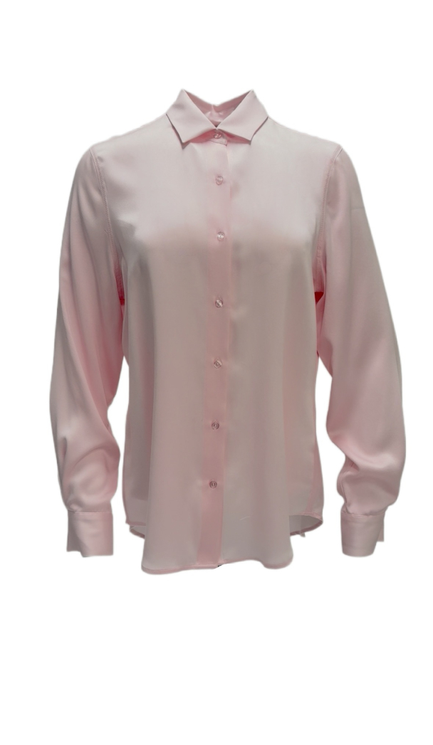 Amuse classic silkebluse, Pink - Image 1
