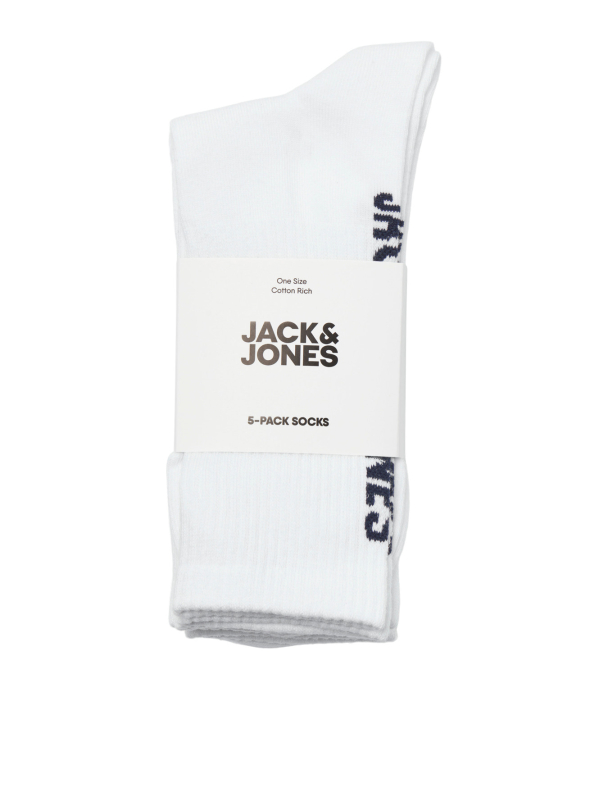 JACBASIC LOGO TENNISSOCK 5 PACK NOOS JNR - Image 1