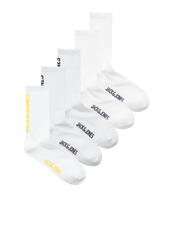 JACBASIC LOGO TENNISSOCK 5 PACK NOOS JNR - Image 2