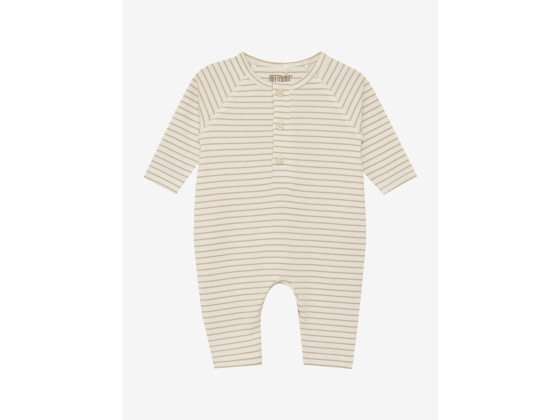 Romper LS YD stripe, White Pepper - Huttelihut