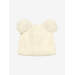 Hat Knit w. Pompoms, Antique White - Huttelihut