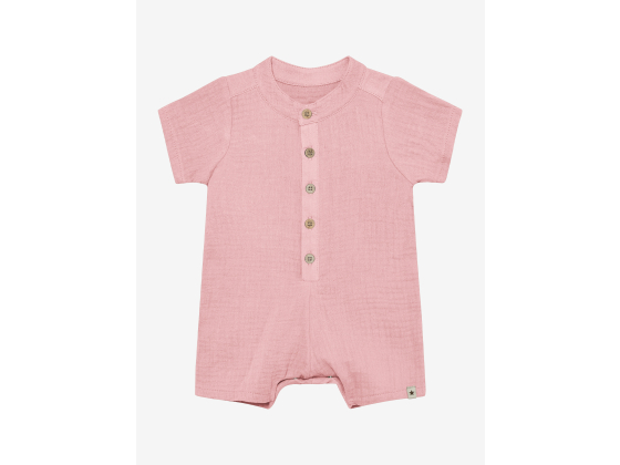 Playsuit SS Muslin, Pale Mauve - Huttelihut