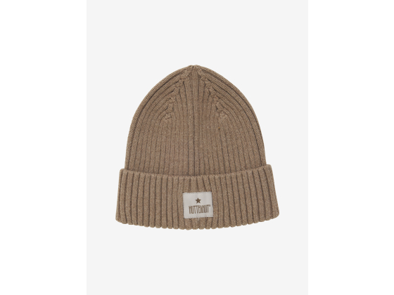 Strikket lue i bomull, Savannah Melange - Huttelihut