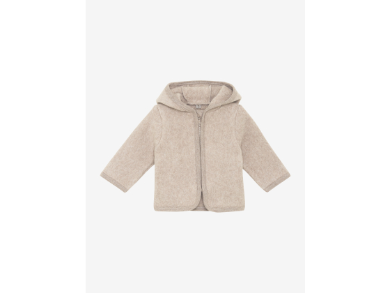 Jacket Cotton Fleece, Camel Melange - Huttelihut