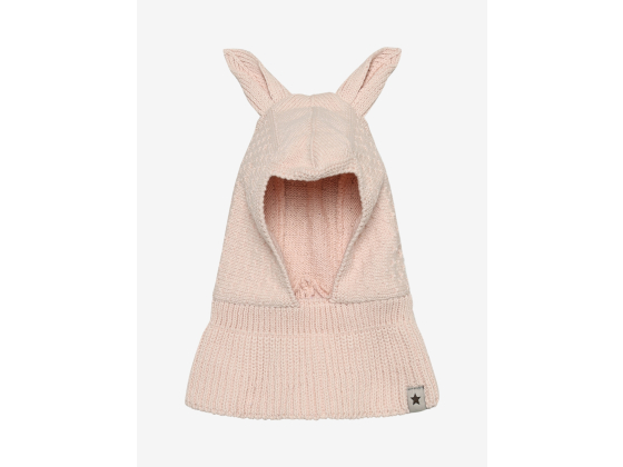Balaclava Ears Cotton Knit, Peach Blush - Huttelihut