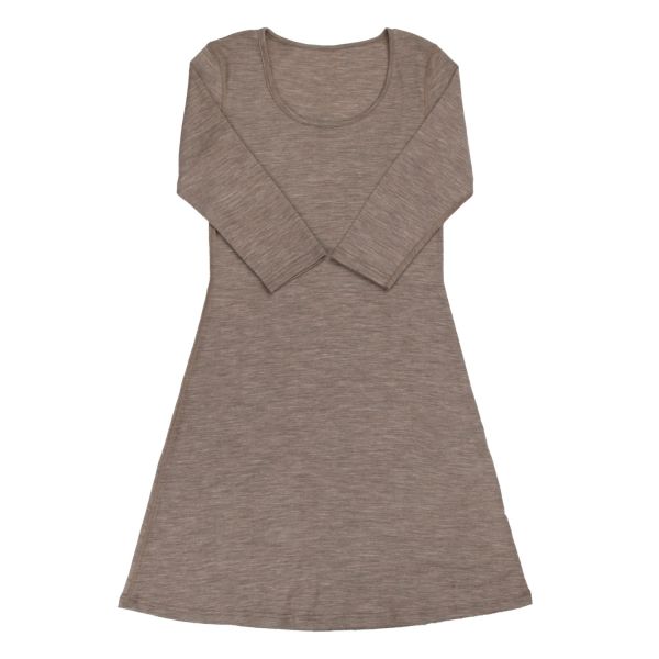 100% merino ull kjole - Beige melert 